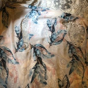 floral vest/shawl